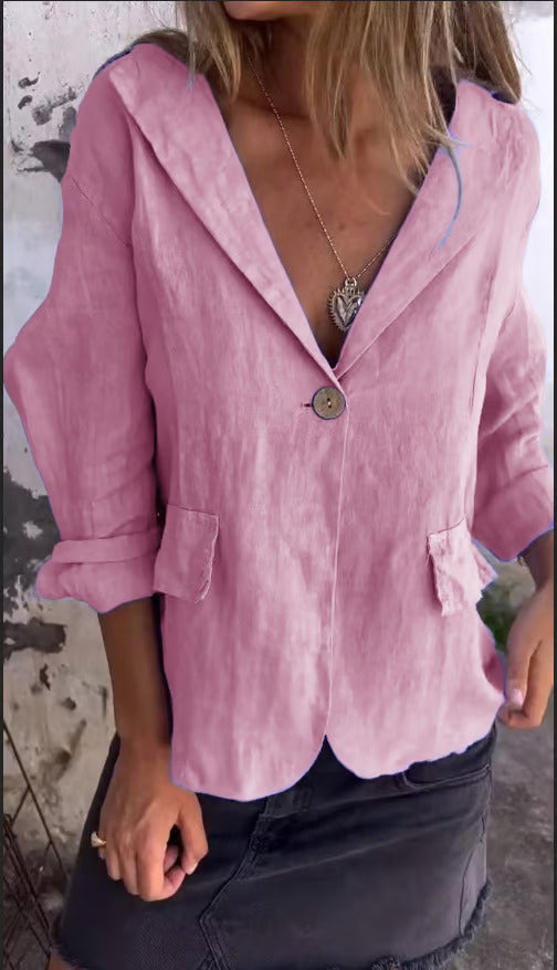 MILENA – LIGHTWEIGHT BUTTONED TOP
