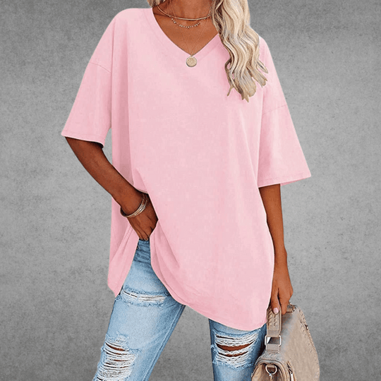 AMÉLIE – RELAXED V-NECK BLOUSE