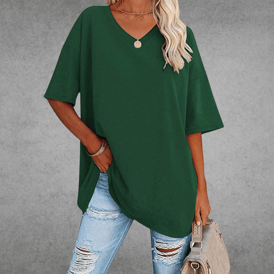 AMÉLIE – RELAXED V-NECK BLOUSE