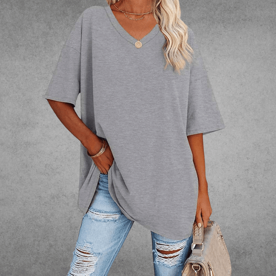 AMÉLIE – RELAXED V-NECK BLOUSE