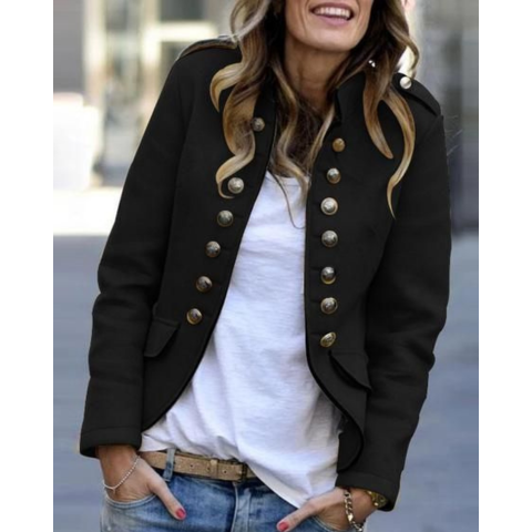 CAMILLE – STRUCTURED HIGH-COLLAR BLAZER