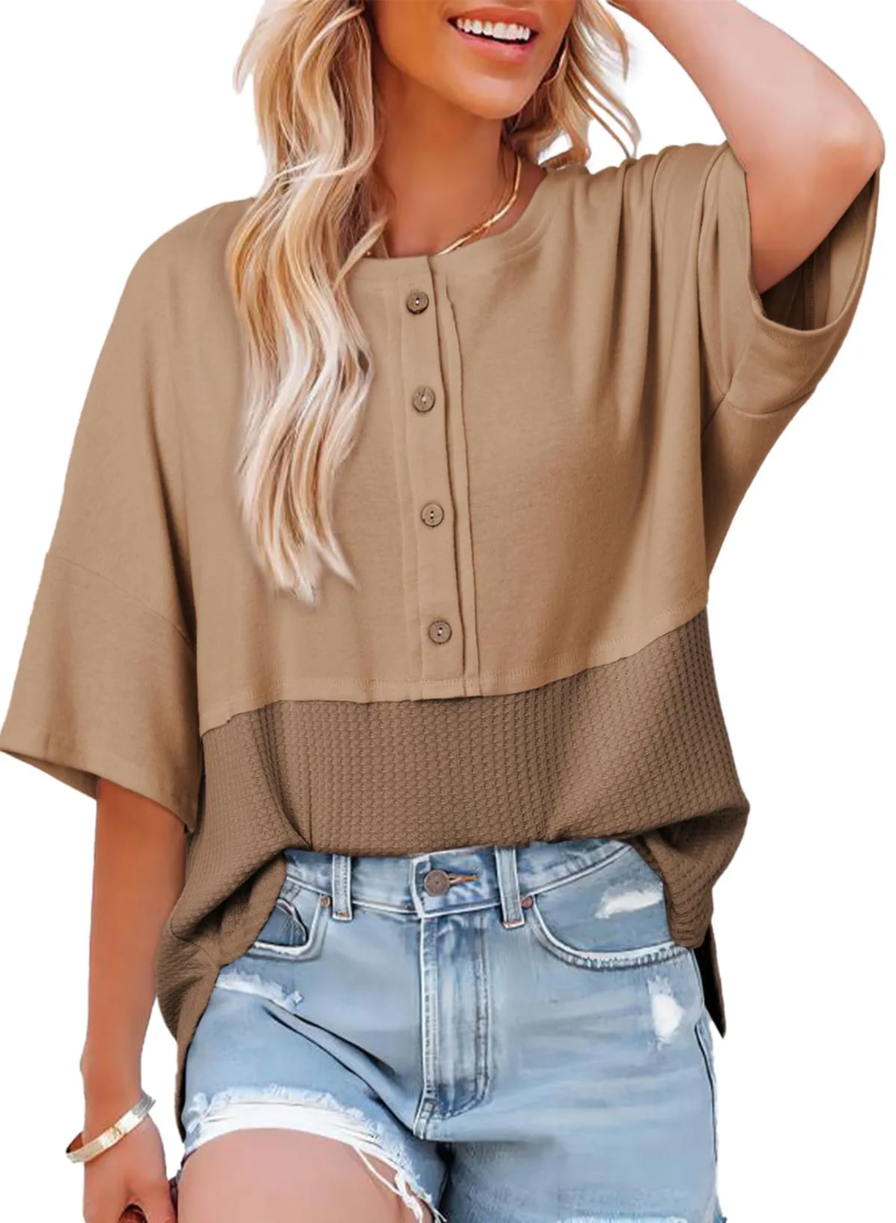 SOPHIA - WAFFLE TOP