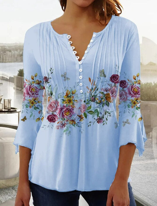 MADELYN – TRENDY PRINT BLOUSE