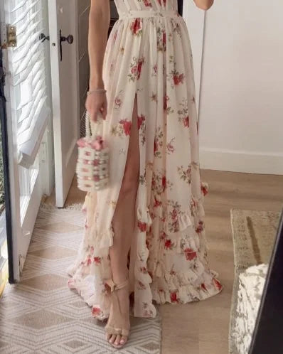 MAREENA – PRINTED SLEEVELESS DRESS