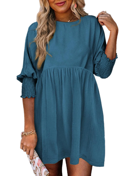 SIENNA – TRENDY PUFF SLEEVE DRESS