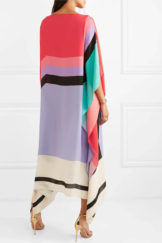 IRISH – STRIKING PRINTED CAFTAN DRESS