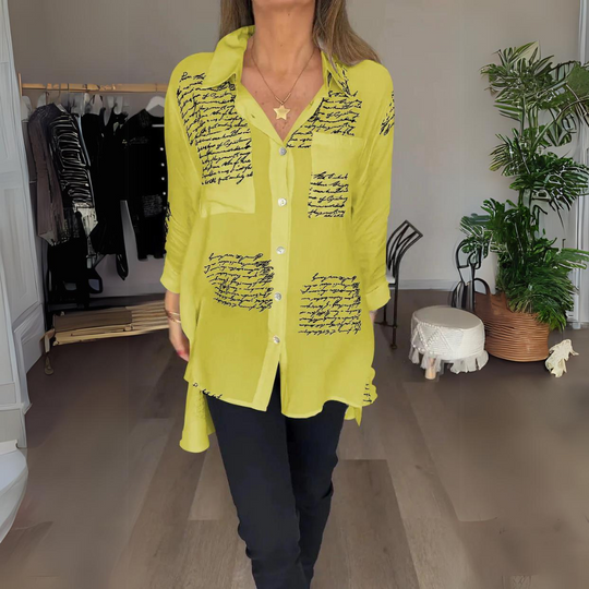 TALIA – HANDWRITTEN STYLE BLOUSE