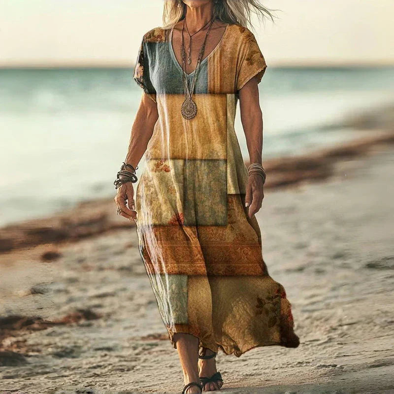LIRA – VINTAGE-INSPIRED MAXI DRESS (made-to-order)