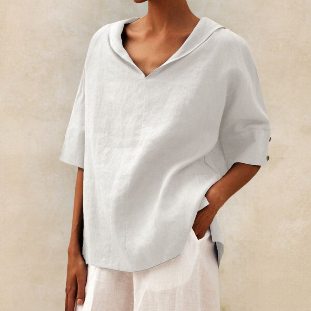 LOUISE – RELAXED OVERSIZED COLLAR SHIRT
