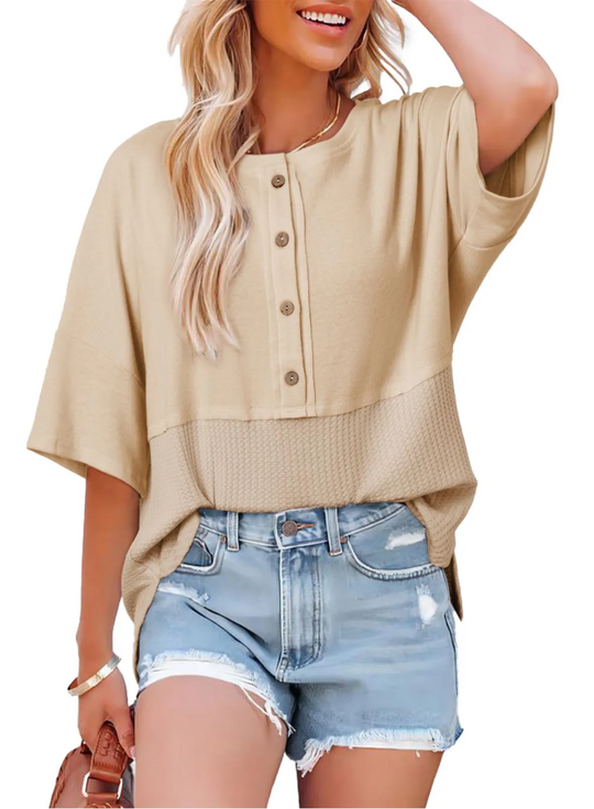 SOPHIA - WAFFLE TOP