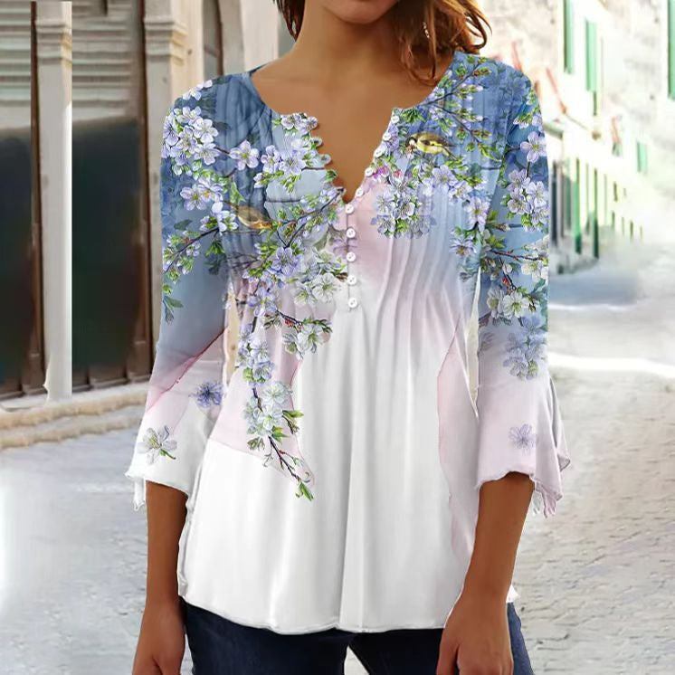 MADELYN – TRENDY PRINT BLOUSE
