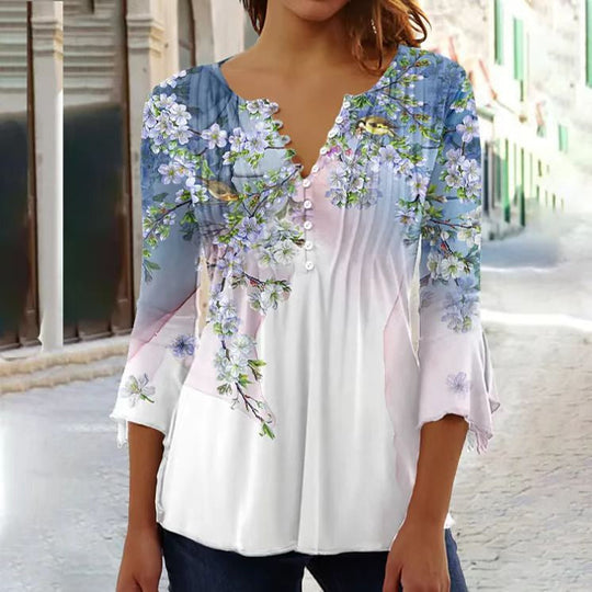 MADELYN – TRENDY PRINT BLOUSE
