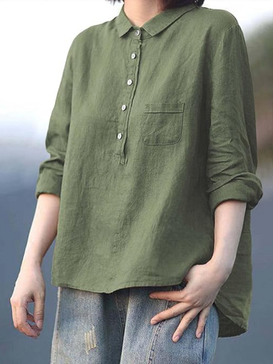 NADIA – RELAXED BUTTON-UP SHIRT
