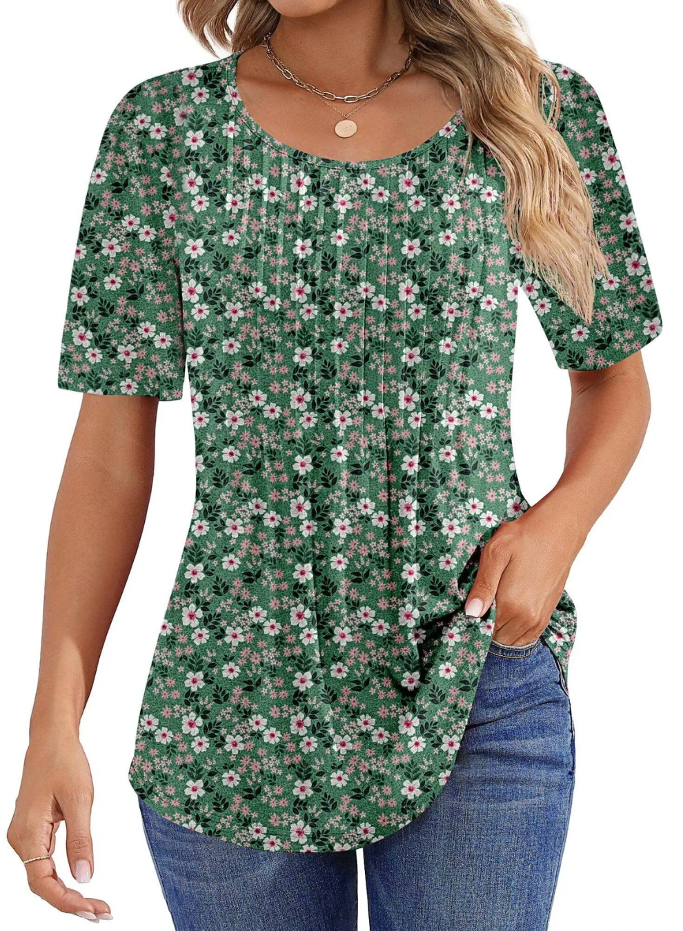 BONNIE - CASUAL SHORT SLEEVE BLOUSE