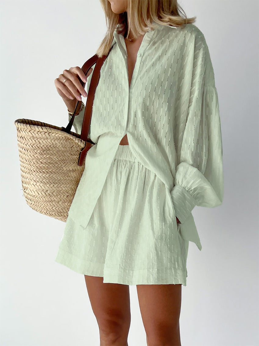 MAREN – RELAXED SHIRT & SHORTS SET