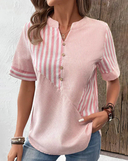 LEONA – COLLARED BLOUSE