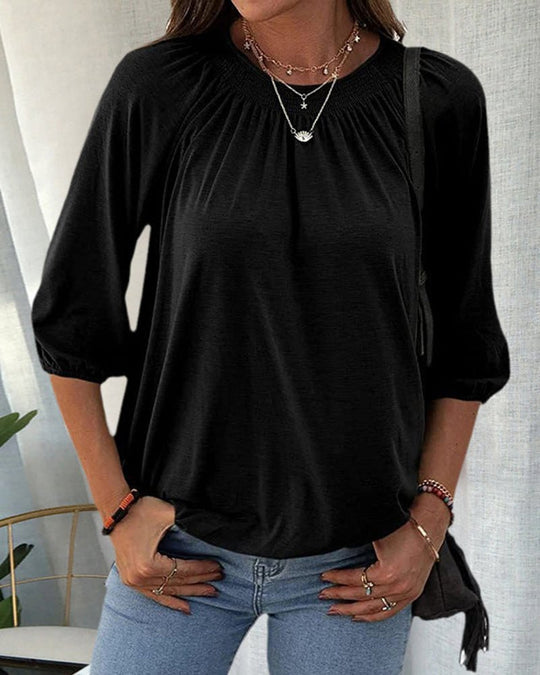 INES –3/4 SLEEVE CASUAL TOP