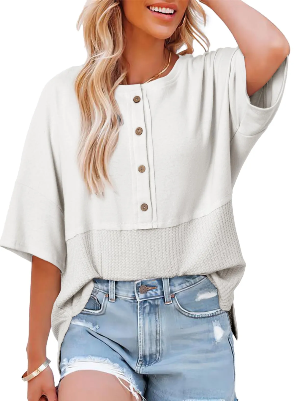 SOPHIA - WAFFLE TOP