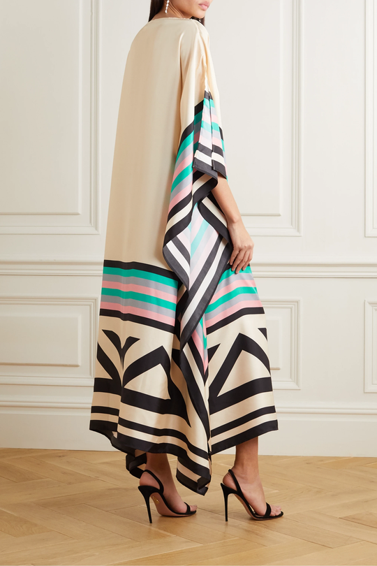 IRISH – STRIKING PRINTED CAFTAN DRESS