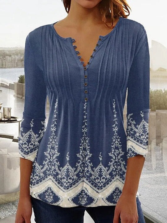 MADELYN – TRENDY PRINT BLOUSE