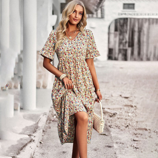 ALINA – FLORAL MIDI DRESS