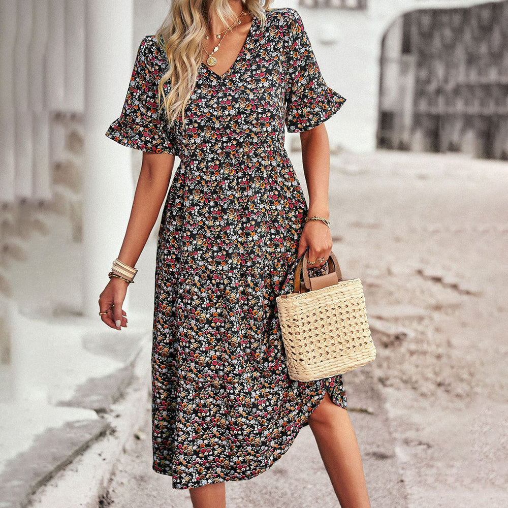 ALINA – FLORAL MIDI DRESS