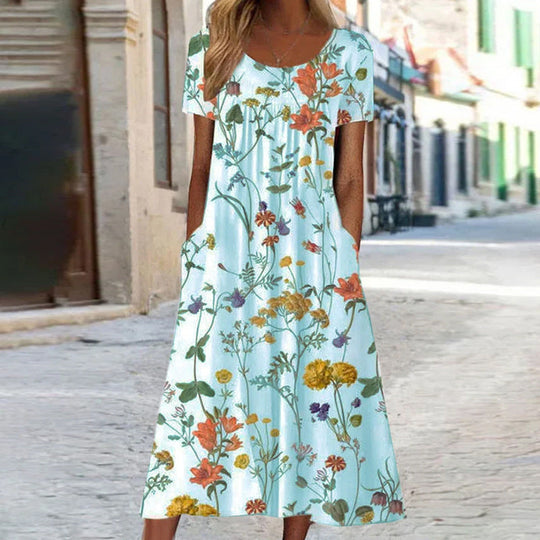 ALINA – FLORAL BOHO DRESS