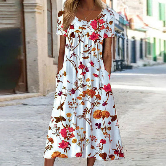 ALINA – FLORAL BOHO DRESS