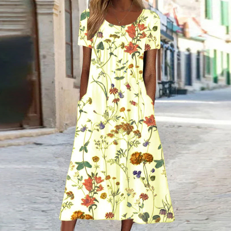 ALINA – FLORAL BOHO DRESS