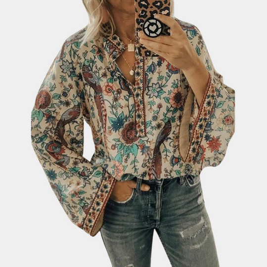 MAÉVA – FLORAL BLOUSE WITH A FEMININE FIT