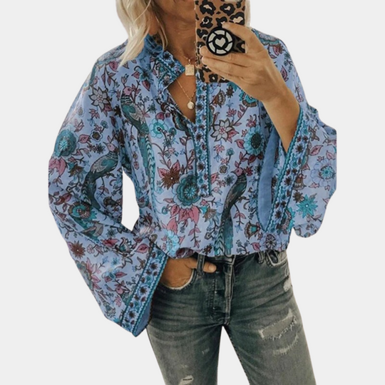 MAÉVA – FLORAL BLOUSE WITH A FEMININE FIT