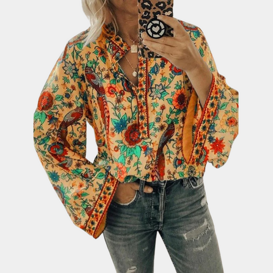 MAÉVA – FLORAL BLOUSE WITH A FEMININE FIT