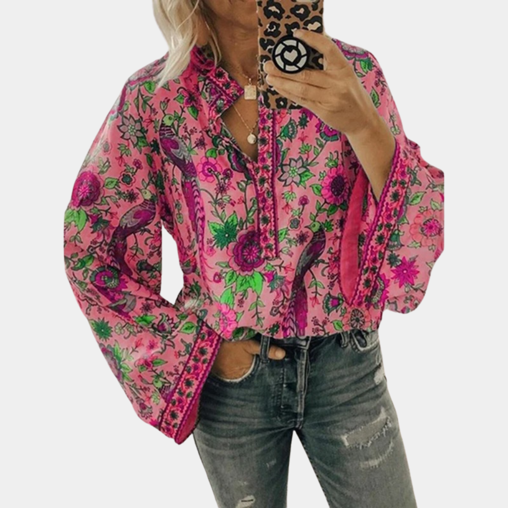 MAÉVA – FLORAL BLOUSE WITH A FEMININE FIT