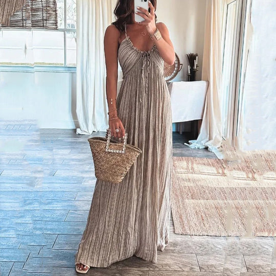 MIRA – HALTERNECK MAXI DRESS