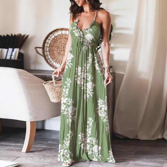 MIRA – HALTERNECK MAXI DRESS