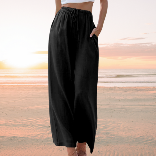 LIANA – COTTON-LINEN SUMMER TROUSERS
