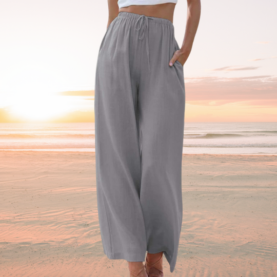LIANA – COTTON-LINEN SUMMER TROUSERS