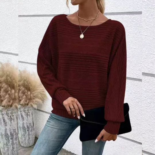 MAËLLE – TEXTURED KNIT SWEATER