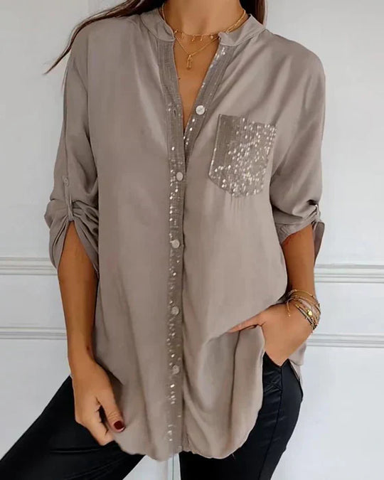 MARIA – CHIC BLOUSE WITH A TOUCH OF SPARKLE