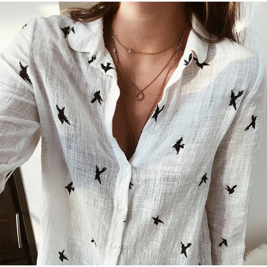 TARAH – RELAXED LONG SLEEVE BLOUSE