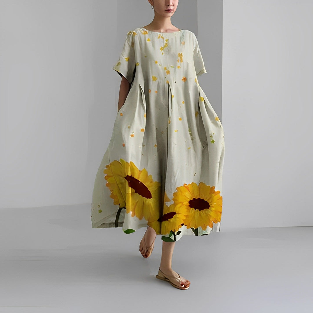 NADINE – FLOWY BOHO MIDI DRESS