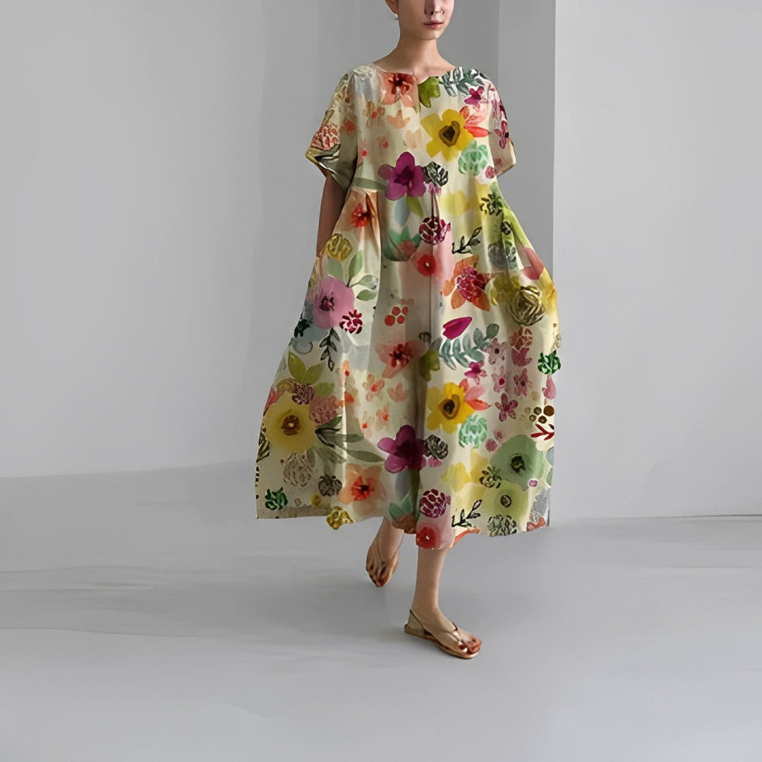 NADINE – FLOWY BOHO MIDI DRESS