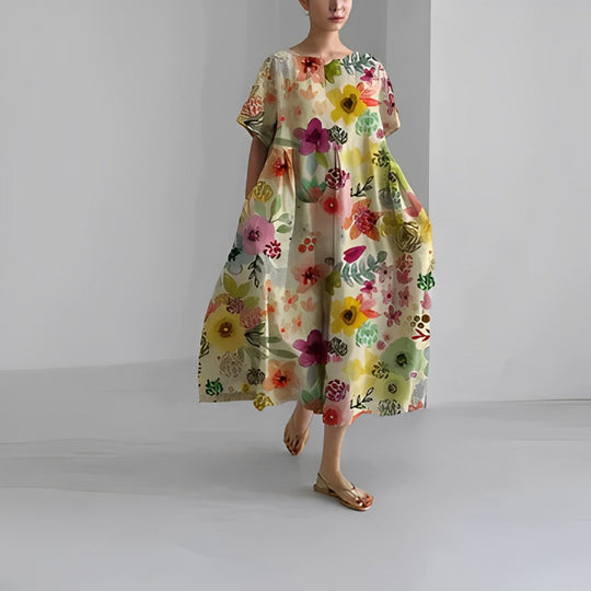 NADINE – FLOWY BOHO MIDI DRESS