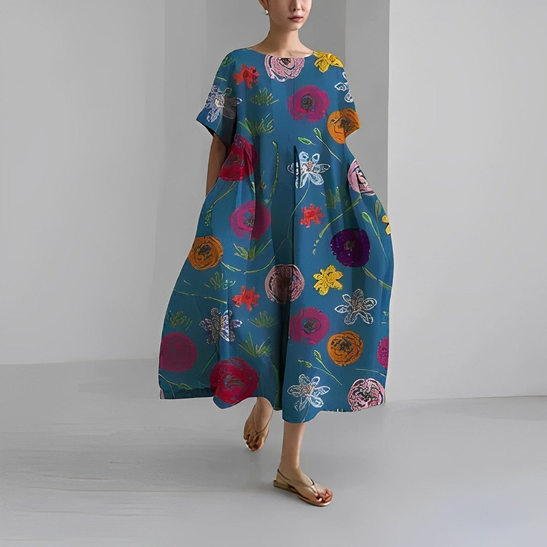 NADINE – FLOWY BOHO MIDI DRESS