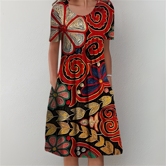 POPPY - ELEGANT PRINTED DRESS
