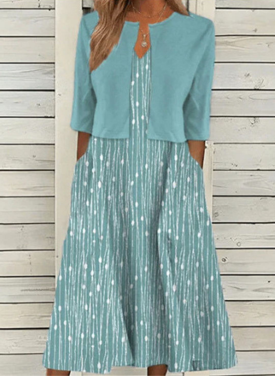 MARISA – FLORAL TWO-PIECE MIDI DRESS