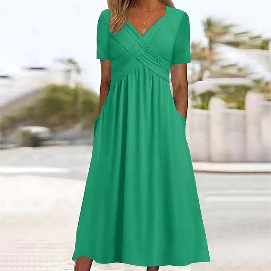 ISABELLE – FLOWY MID-LENGTH DRESS