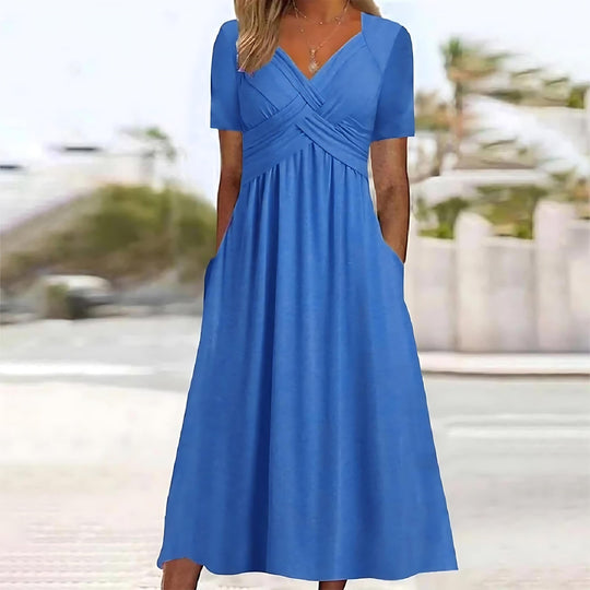 ISABELLE – FLOWY MID-LENGTH DRESS