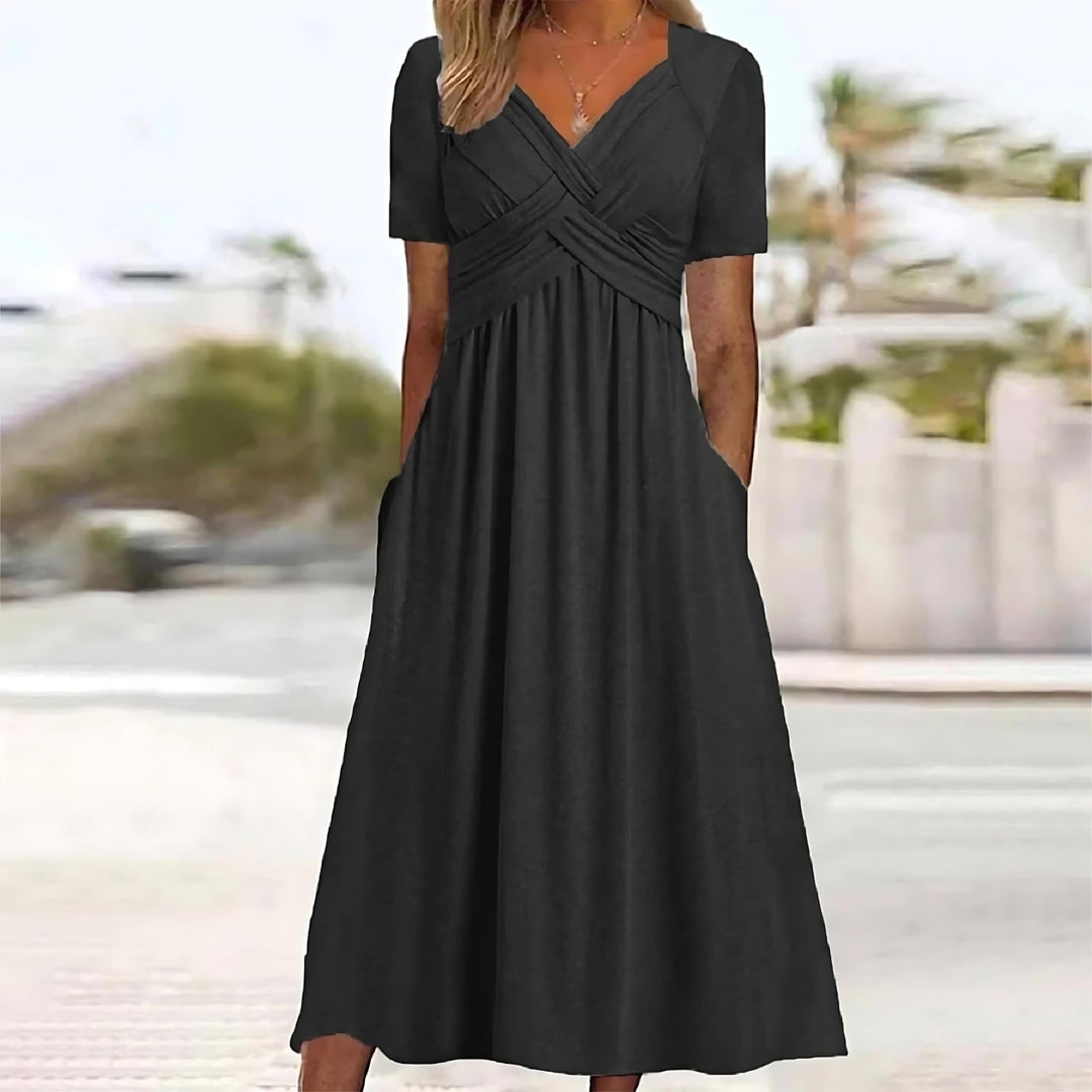 ISABELLE – FLOWY MID-LENGTH DRESS