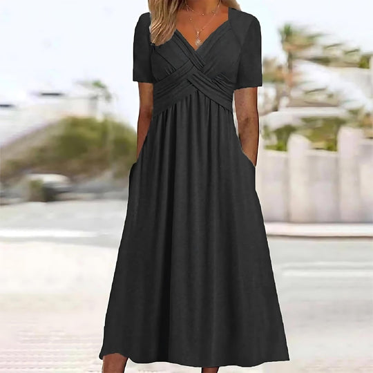 ISABELLE – FLOWY MID-LENGTH DRESS